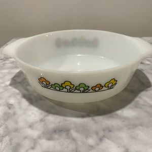 Fire king anchor hocking summer field casserole dish